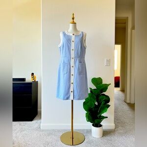 Tommy Hilfiger Blue and White Knit Dress